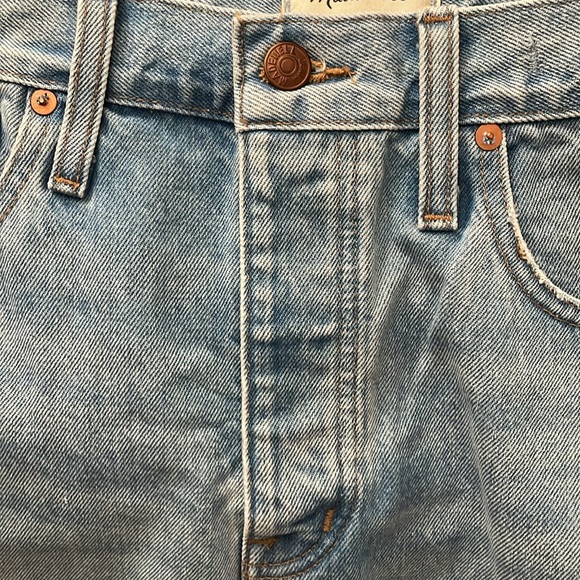 NWT PERFECT MEDIUM BLUE MADEWELL DENIM JEAN SHORTS! - Picture 6 of 7